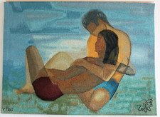 TOFFOLI - TAPISSERIE en laine de Robert FOUR - "Amoureusement" - Signée - n°5/6