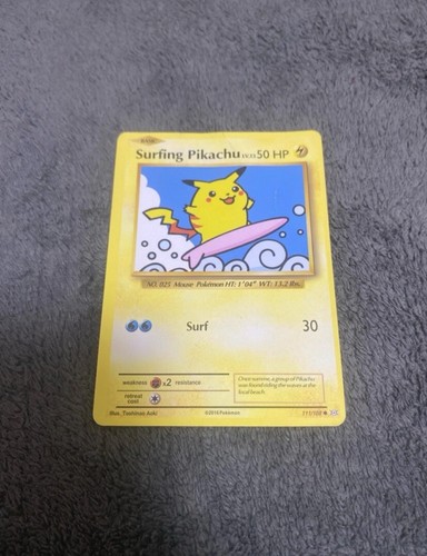 Surfing pikachu 111 108 rare - surfing, 111/108