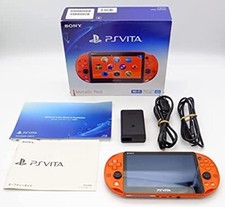SONY PlayStation PS Vita PCH-2000ZA26 Metallic Red Wi-Fi model Boxed "Excellent"