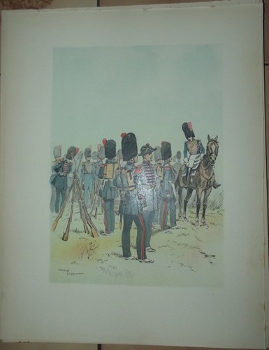 Ancienne gravure militaire - gravure,