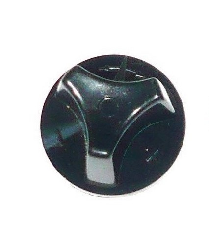 Bouton noir chauffe - , eau