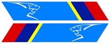 2 X BANDES POUR PEUGEOT SPORT GTI RALLYE 25cmX4,5cm STICKER AUTO BB013