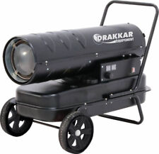 Chauffage Mobile Fioul 30kW - Thermostat, Réservoir 38L, Allumage Piezo, Débit 7