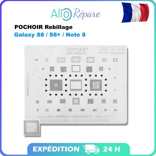Pochoir rebillage bga - rebillage,