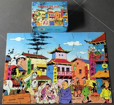 PUZZLE DE SOL "LUCKY LUKE" / DARGAUD 1985 / COMPLET BON ETAT