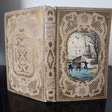 Livre Romantique Voyage Russie Scandinavie Allemagne 1852 Lehuby Reliure Gaufrée