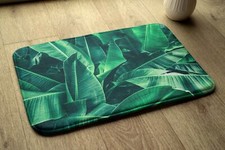 Tapis de Bain Ciel Doux Douche Tapis Antidérapant 90x60 cm - Feuilles de plantes