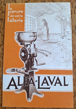 Vers 1930 Publicité ALFA-LAVAL Ecrémeuse à bol inoxydable