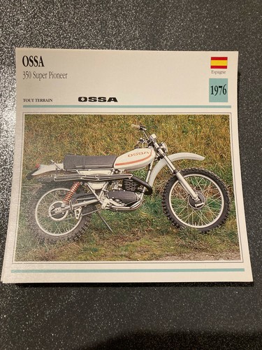Carte fiche moto collection - carte,