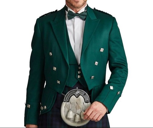 Vert laine prince charlie kilt - vert,