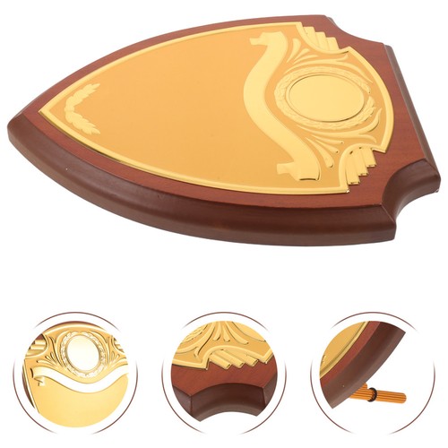 Plaque bois forme de - , en