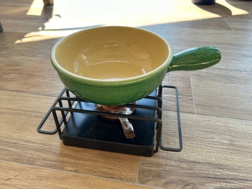 Ensemble fondue caquelon - à,
