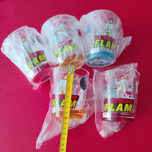 Capitaine flam lot verres - lot, 5