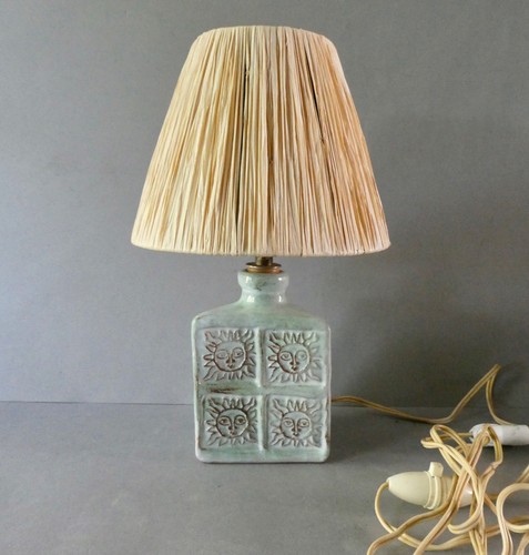 Lampe céramique signée - céramique,