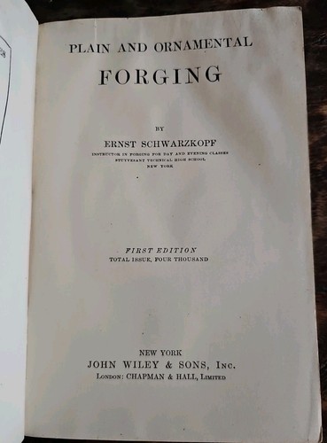 Plain and ornamental forging - and,