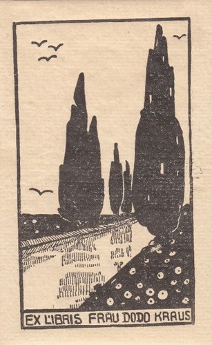 Exlibris bookplate coupe - bookplate,