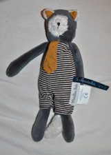 Doudou petit chat gris rayé