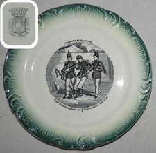 Gien xixème assiette - assiette, parlante