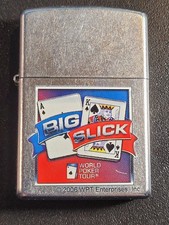 ZIPPO WORLD POKER TOUR BIG SLICK WPT B FEVRIER 2007 FONCTIONNE PARFAITEMENT