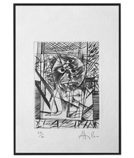 ATILA Attila Biro - Gravure eau-forte 1970