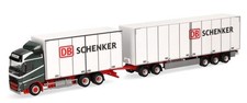HERPA - Camion avec dolly et remorque 3 essieux DB SCHENKER – VOLVO FH GL 6x4...