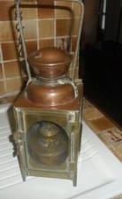 TRES BELLE LAMPE SNCF EN CUIVRE 