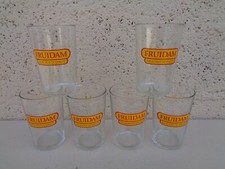 6 ANCIEN VERRE FRUIDAM JUS DE FRUIT DE QUALITE BISTROT PUBLICITE