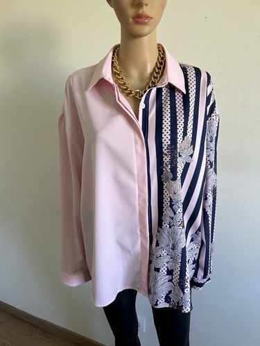 Chemise rose bleue marine - chemise,