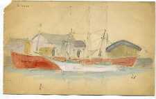 ERNEST VAUTHRIN  AQUARELLE