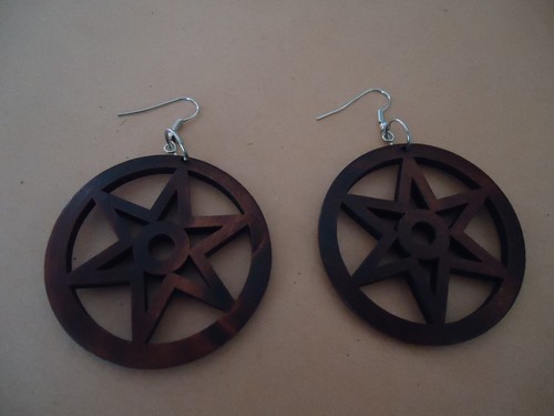 Boucles oreilles marron - d'oreilles,
