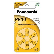 [PR-230(10)/6LB] Panasonic Blister 6 Piles PR10 Zinc Air pour appareils auditifs