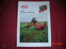 BROCHURE   PUBLICITAIRE   FAUCHEUSE CONDITIONNEUSE   VICON  KM 321
