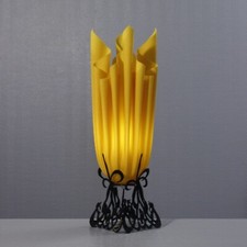 Georgia Jacob lampe vintage métal & résine design post-moderne 1990s France