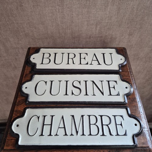 Plaques porte vintage - plaques,