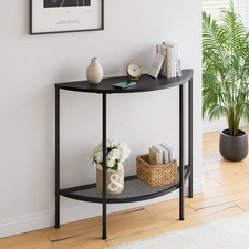 Table console étroite avec 2 niveaux - Petite table de couloir - Table basse ...