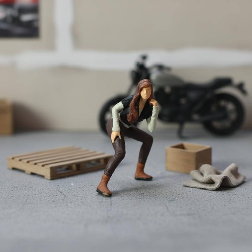 Figurine motard échelle - motard, 1/64