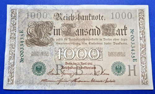 Billet 1000 mark - billet,