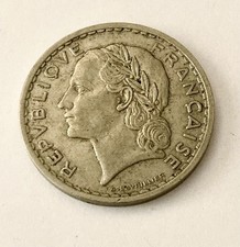 5 FRANCS LAVRILLIER 1935 SEMEUSE NICKEL TTB Pièce RARE IIIe République