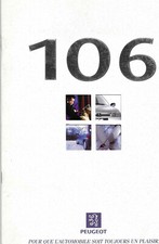 PEUGEOT 106 - 1997 dont RALLYE S16 / catalogue brochure dépliant publicitaire