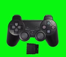 Manette de jeu pour PS2 sans fil Manette de console Playstation 2 noir neuf