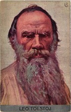 PC RUSSIAN ARTIST SIGNED L. TOLSTOI (a44042)