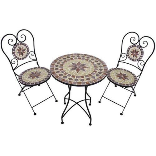 Table jardin 2 chaises - de,