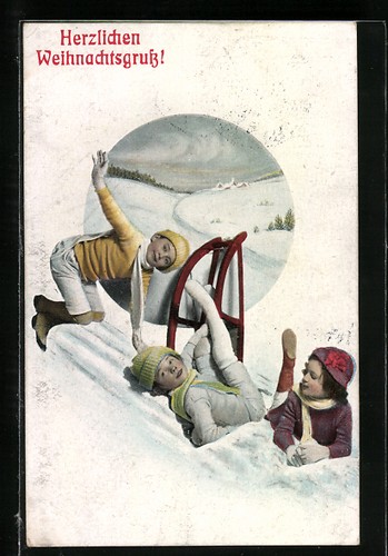 Carte postale enfants - , avec