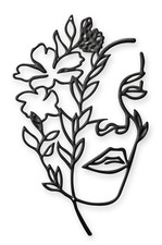 Décoration murale en étain -