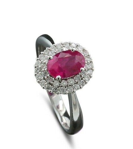 Bague blanc 750 avec - bague, en