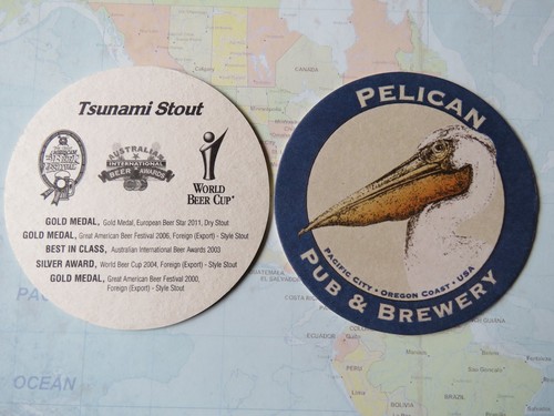Dessous verre beer - dessous-de-verre, pelican