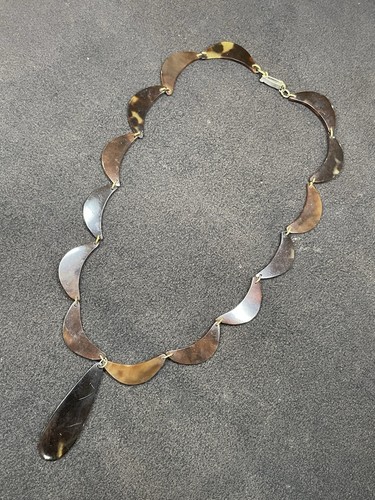 Collier ancien écaille - collier,