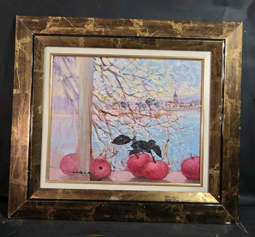 Tableau huile nature morte - tableau,