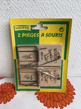 2 Tapettes A Souris Lucifer Neuve pieges souris rat