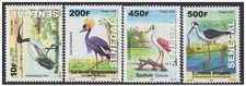Sénégal 2009 / 2011 les échassiers Wading Birds Oiseaux Faune 4 val. RARE MNH